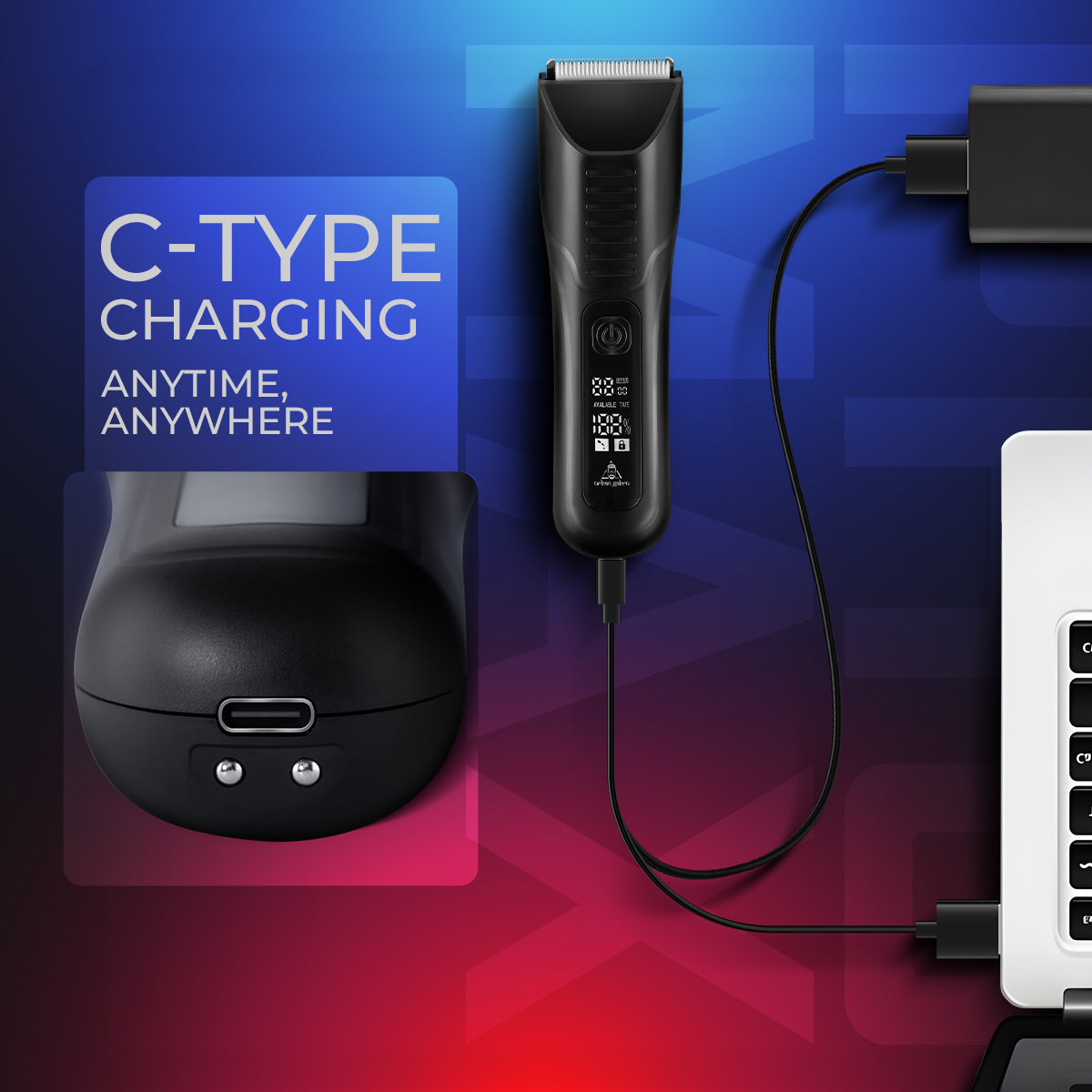 Trimfinity 7000 pro max C type charging - trimfinity